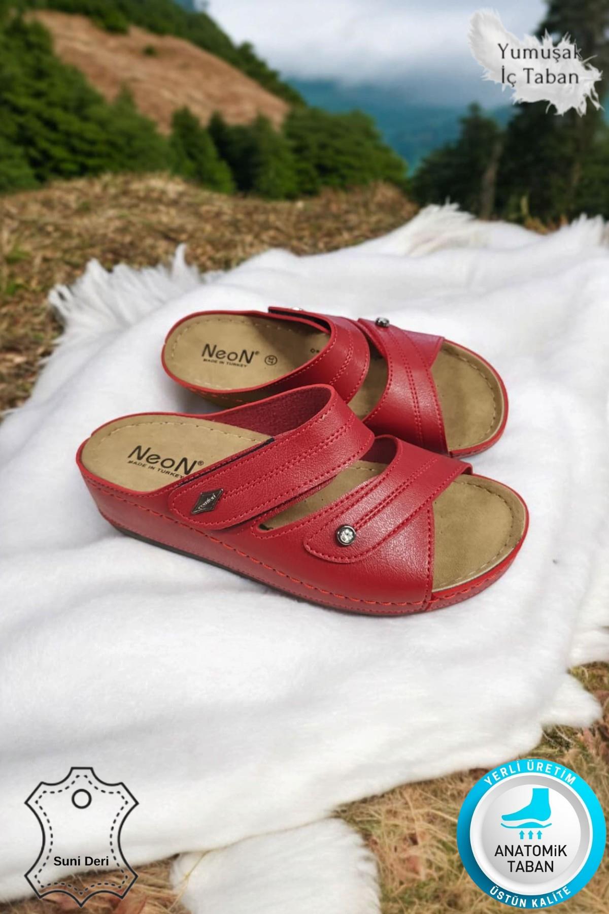 Depi Kadın Ortopedik Yumuşak Taban Günlük Terlik Şık Taşlı Misafir Genç Anne Dışarı &amp; Ev Terliği