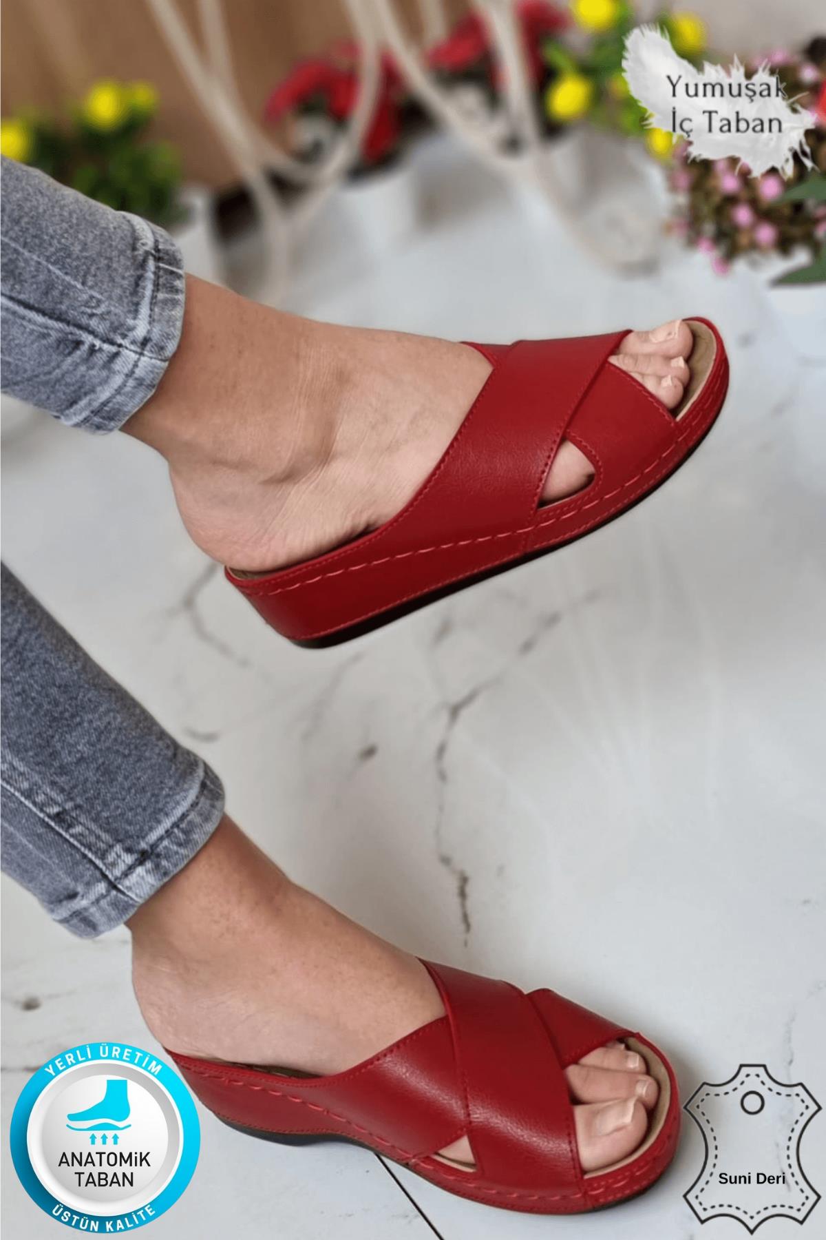 Desy Kadın Ortopedik Taban Şık Konfor Modeli Günlük Terlik Genç Anne Ev Dışarı Terliği