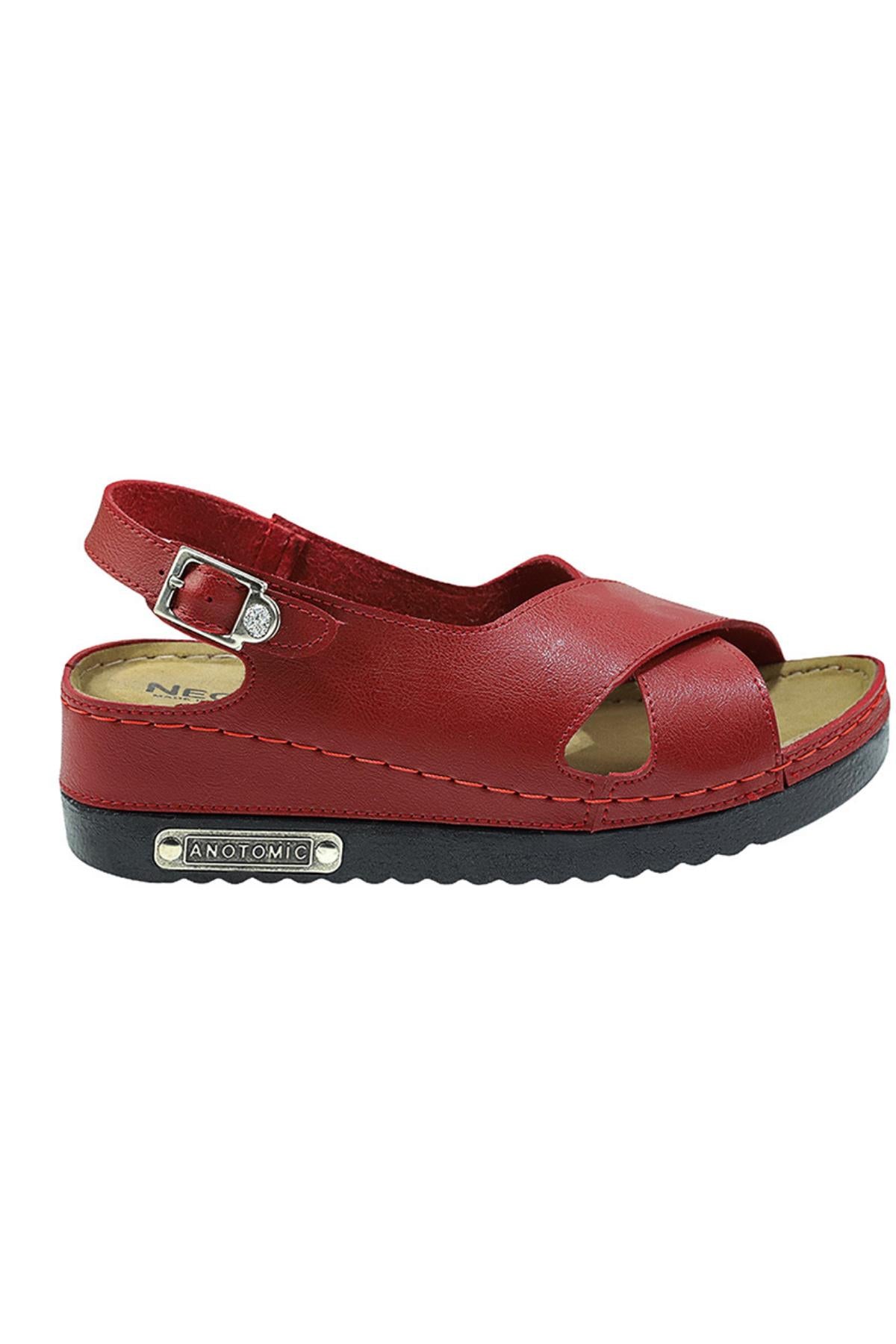 Utari Kadın Ortopedik Şık Konfor Modeli Anatomik Taban Topuklu Günlük Outdoor Sandalet