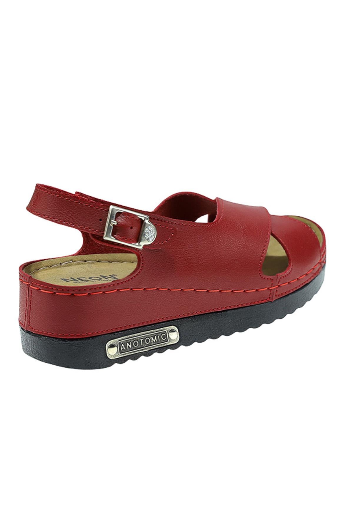 Utari Kadın Ortopedik Şık Konfor Modeli Anatomik Taban Topuklu Günlük Outdoor Sandalet