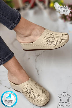 Liza Kadın Sabo Medikal Doktor Hemşire Hastane Tam Ortopedik Önü Kapalı Ev Dışarı Terlik