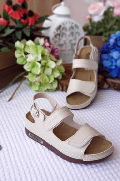 Arini Günlük Çift Cırt Cırtlı Anatomik Ortopedik Taban Kadın Outdoor Yürüyüş Sandalet