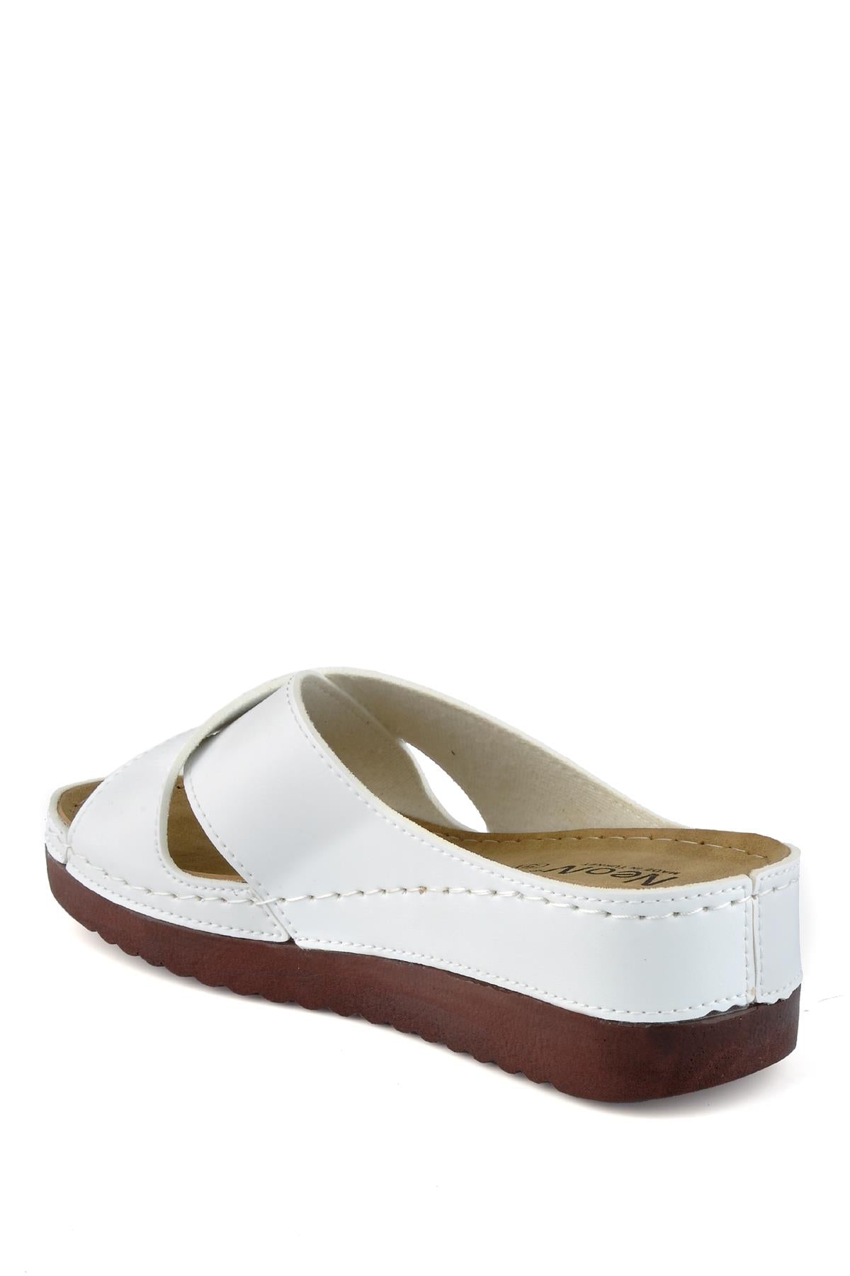 Lina Kadın Anatomik Ortopedik Konfor Modeli Terlik Hafif Şık Topuklu Günlük Dışarı Ev İçi Terliği