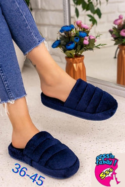 Unisex Önü Kapalı Peluş Bohça Damat Gelin Çeyiz Terlik Sessiz Eva Taban Misafir Ev Terliği