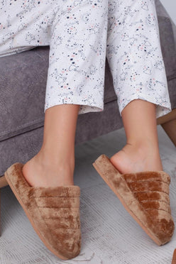 Unisex Önü Kapalı Peluş Bohça Damat Gelin Çeyiz Terlik Sessiz Eva Taban Misafir Ev Terliği