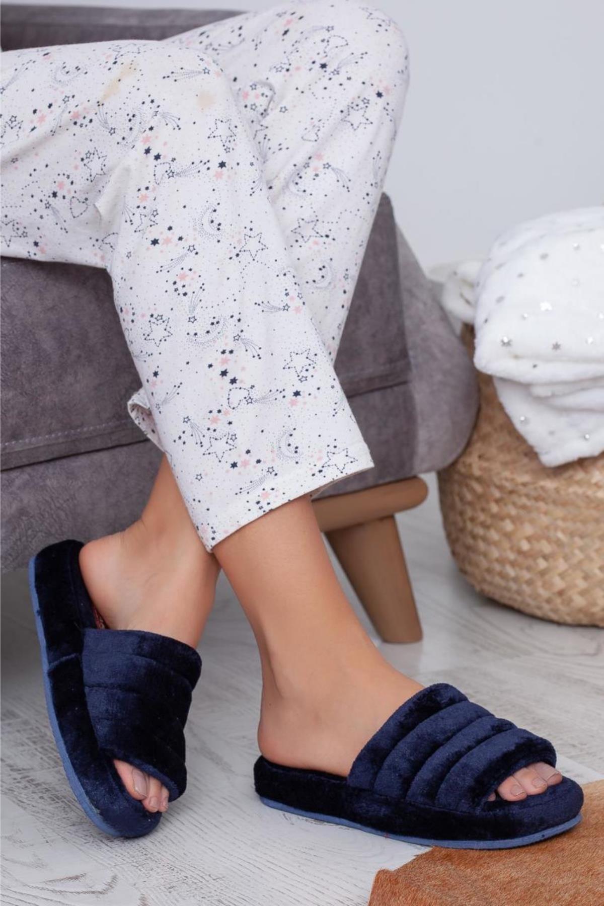 Neon Ayakkabı Unisex Peluş Terlik İthal Velsoft Kumaş Sessiz Eva Taban Misafir Ev Terliği