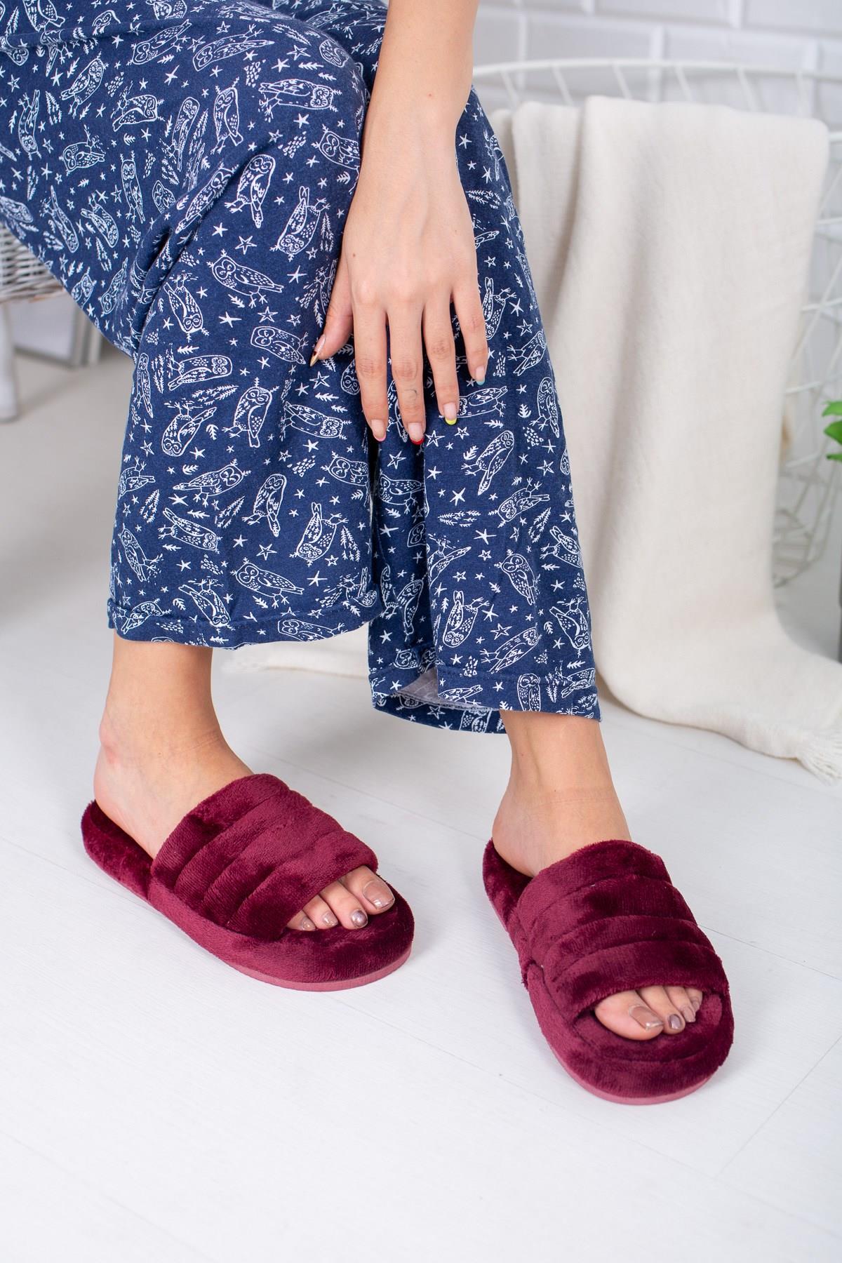 Neon Ayakkabı Unisex Peluş Terlik İthal Velsoft Kumaş Sessiz Eva Taban Misafir Ev Terliği