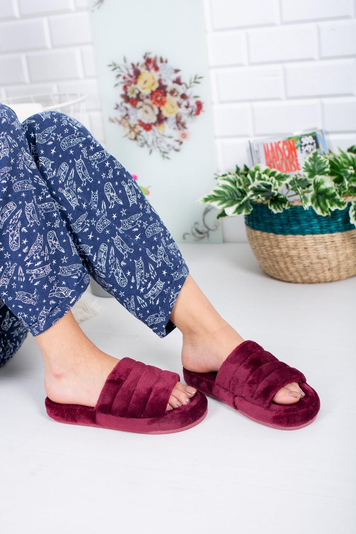 Neon Ayakkabı Unisex Peluş Terlik İthal Velsoft Kumaş Sessiz Eva Taban Misafir Ev Terliği