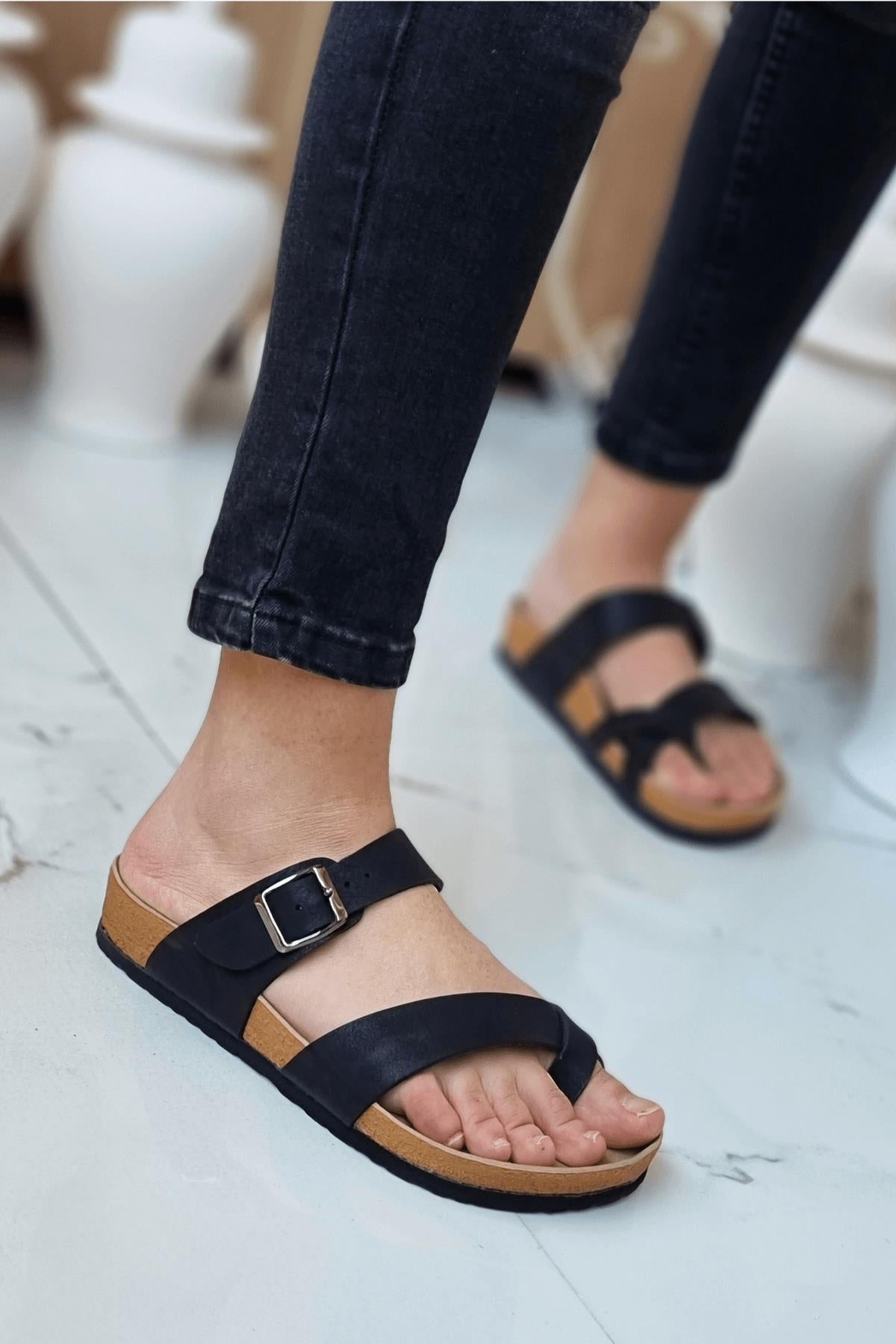 Unisex Ortopedik Taban Şık Konforlu Mayari Parmak Arası Günlük Tatil Yazlık Plaj Dışarı Ev Terliği