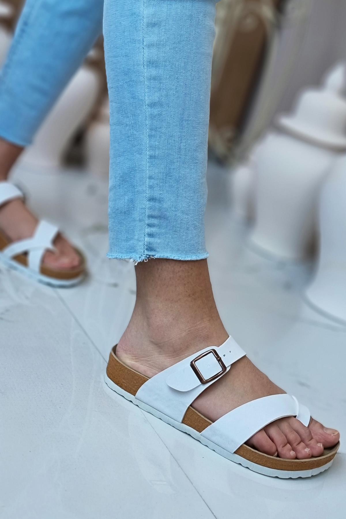 Unisex Ortopedik Taban Şık Konforlu Mayari Parmak Arası Günlük Tatil Yazlık Plaj Dışarı Ev Terliği