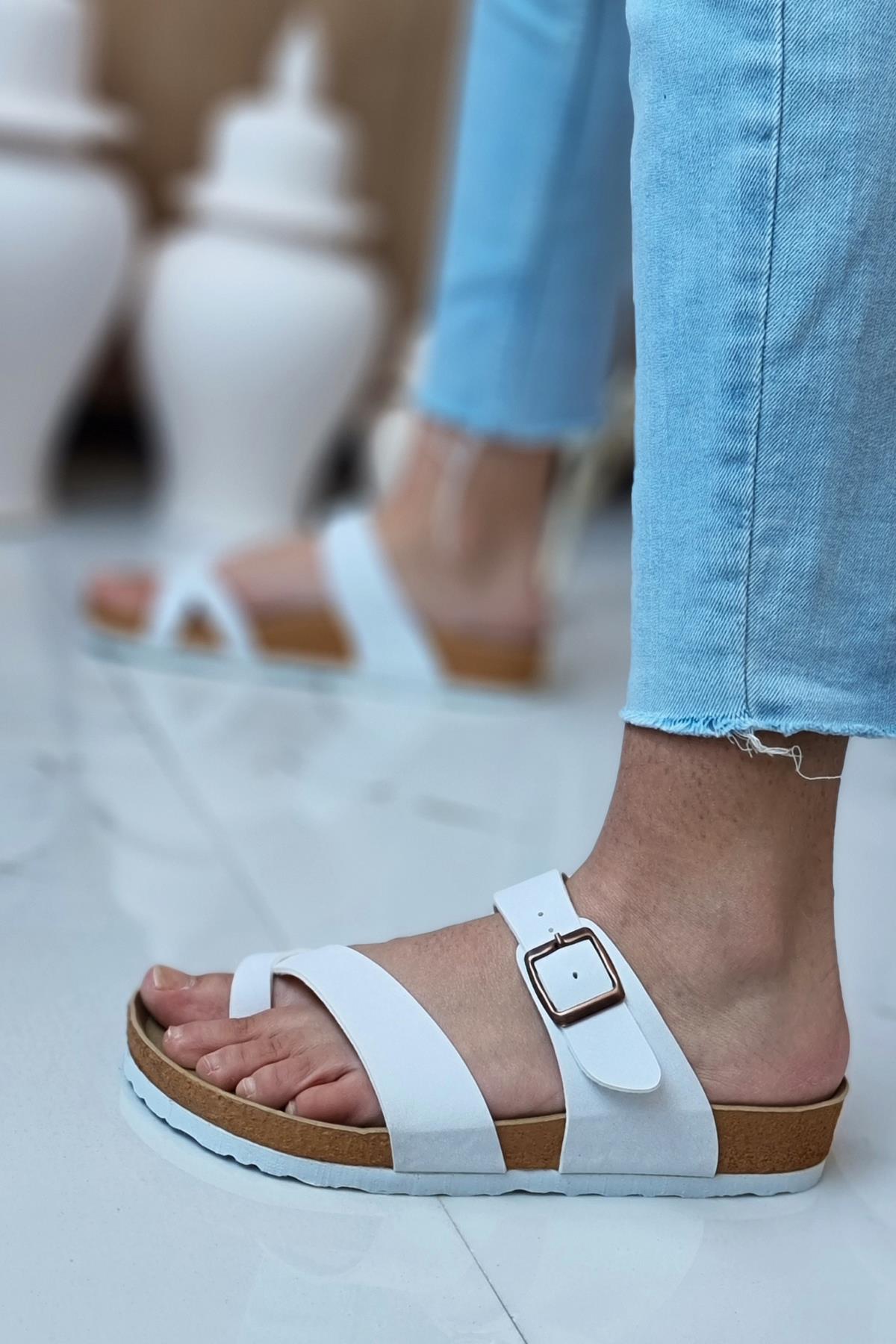 Unisex Ortopedik Taban Şık Konforlu Mayari Parmak Arası Günlük Tatil Yazlık Plaj Dışarı Ev Terliği